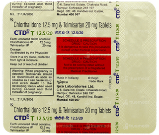 Ctd T 12.5/20 Tablet 15
