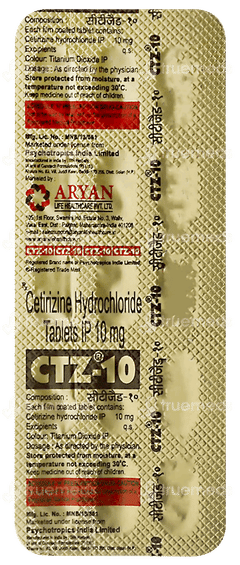 Ctz 10 (psychotropics) Tablet 15