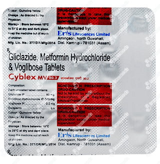 Cyblex Mv 0.2/500/80 MG Tablet 15