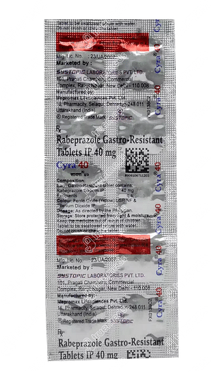 Cyra 40 MG Tablet 10