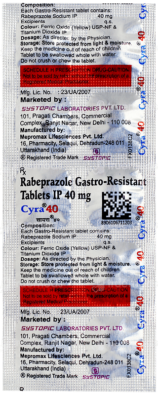 Cyra 40 Tablet 10