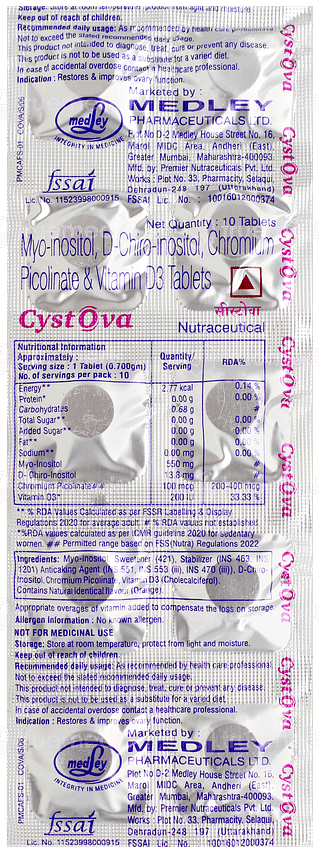 Cystova Chewable Tablet 10