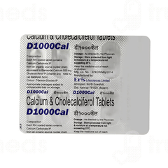 D 1000 Cal Tablet 10