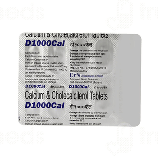 D 1000 Cal Tablet 10