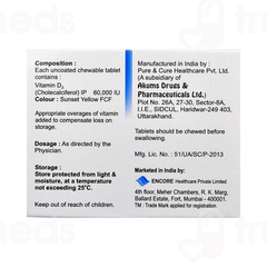D Wik Sugar Free Chewable Tablet 4