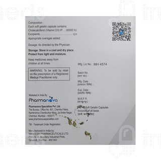 D3 Base 60000 IU Tablet 12