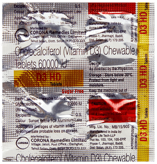 D3 Hd Sugar Free Chewable Tablet 4