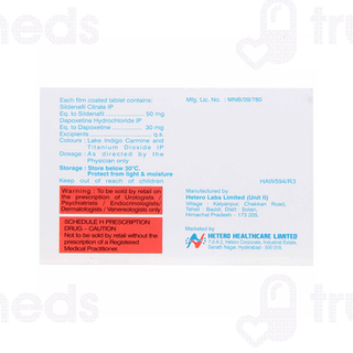 Da Sutra 30x 50/30 MG Tablet 4