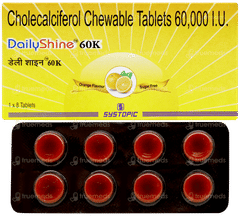 Daily Shine 60k Orange Flavour Sugar Free Chewable Tablet 8
