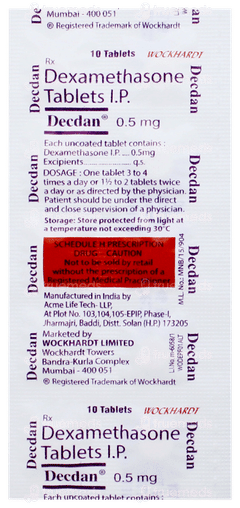 Decdan 0.5mg Tablet 10
