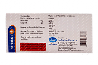 Defcicot 6 MG Tablet 10