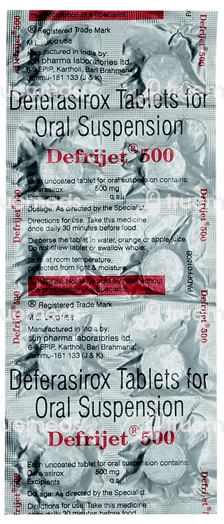 Defrijet 500 MG Tablet 10