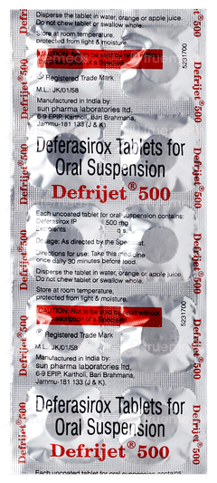 Defrijet 500 Tablet 10