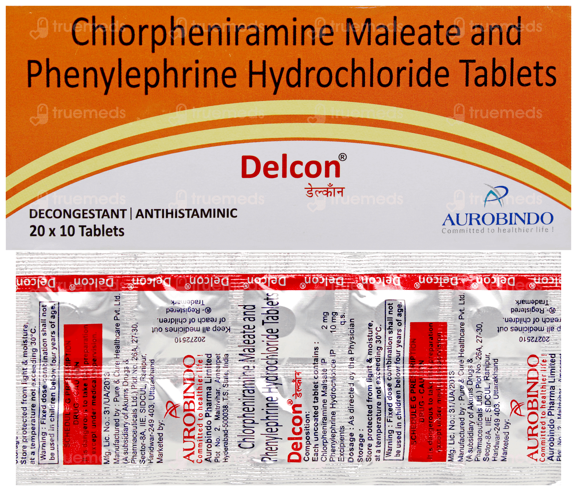 Delcon 2/10 MG | Order Delcon 2/10 MG Tablet Online at Truemeds