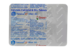 Densical Ct 500 Mg/0.25 Mcg/4mg Tablet 10