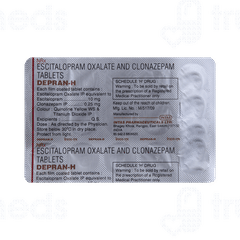 Depran H 10/0.25 MG Tablet 15