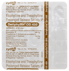 Deriphyllin Od 450 Tablet 15 Deriphyllin Od 450 Tablet 15