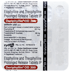 Deriphyllin Od 300 Tablet 15 Deriphyllin Od 300 Tablet 15