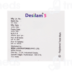Desilam 5 MG Tablet 10