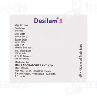 Desilam 5 MG Tablet 10
