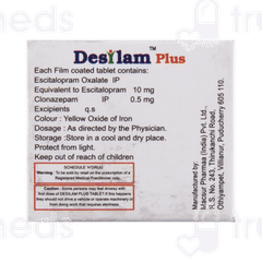 Desilam Plus 10/0.5 MG Tablet 10