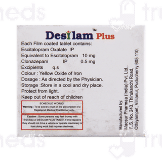 Desilam Plus 10/0.5 MG Tablet 10