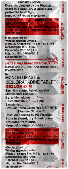 Dezlorid M Tablet 10 Dezlorid M Tablet 10