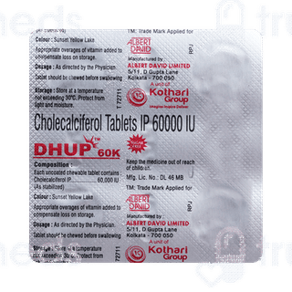 Dhup 60K Sugar Free Chewable Tablet 4
