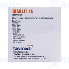 Diaglit 15 MG Tablet 10