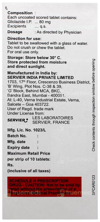 Diamicron 80 Tablet 10