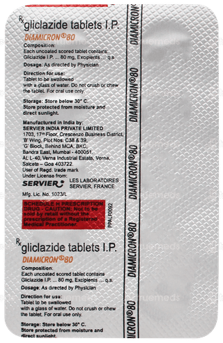 Diamicron 80 Tablet 10