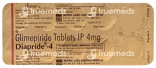 Diapride 4 MG Tablet 10