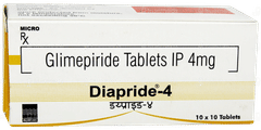 Diapride 4 Tablet 10 Diapride 4 Tablet 10