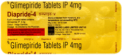 Diapride 4 Tablet 10 Diapride 4 Tablet 10