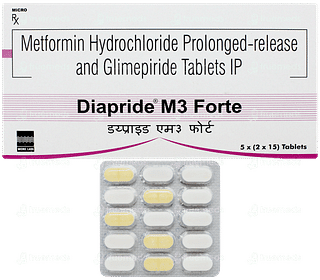 Diapride M3 Forte Tablet 15