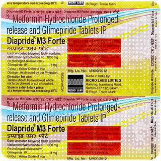 Diapride M3 Forte Tablet 15