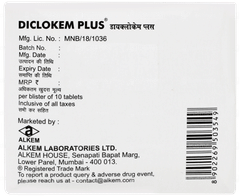 Diclokem Plus Tablet 10 Diclokem Plus Tablet 10