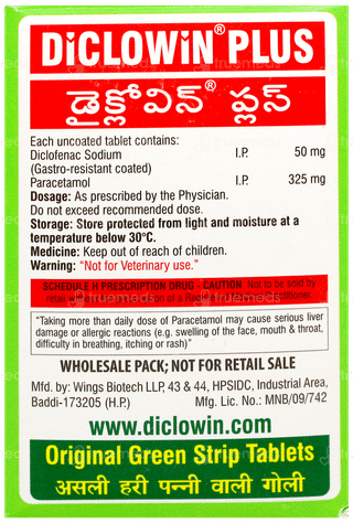 Diclowin Plus Tablet 10