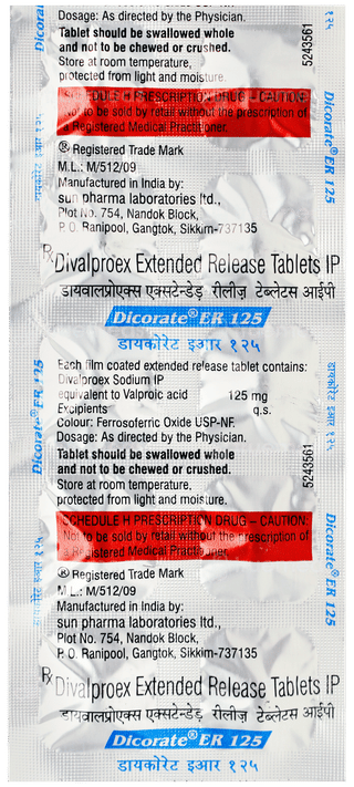 Dicorate Er 125 Tablet 10