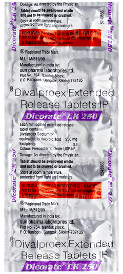 Dicorate Er 250 Tablet 10 Dicorate Er 250 Tablet 10