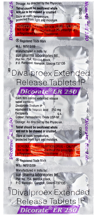 Dicorate Er 250 Tablet 10