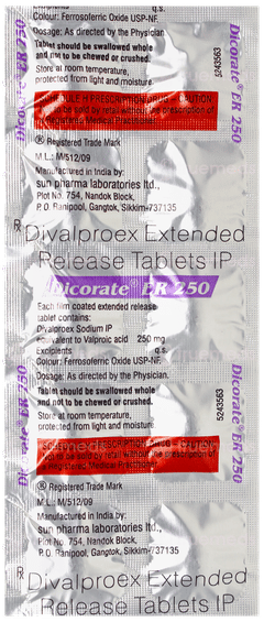 Dicorate Er 250 Tablet 10 Dicorate Er 250 Tablet 10