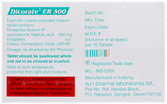 Dicorate Er 500 Tablet 10