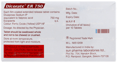 Dicorate Er 750 Tablet 10 Dicorate Er 750 Tablet 10