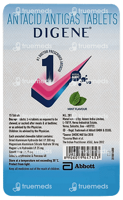 DIGENE MINT FLAVOUR CHEWABLE TABLET 15