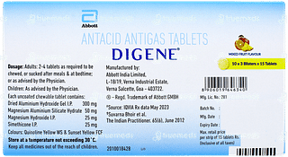 Digene Mixed Fruit Flavour Chewable Tablet 15