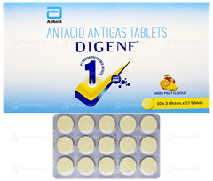 Digene Mixed Fruit Flavour Chewable Tablet 15 Digene Mixed Fruit Flavour Chewable Tablet 15