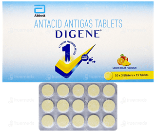 Digene Mixed Fruit Flavour Chewable Tablet 15