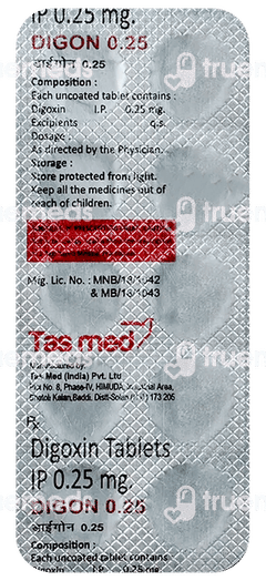 Digon 0.25 Tablet 10 Digon 0.25 Tablet 10