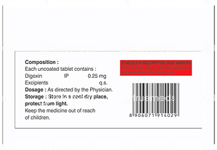 Digoxin 0.25 Tablet 10